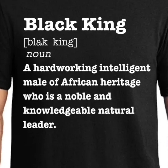 Black King Definition Cool Gift African Pride Melanin Educated Pajama Set