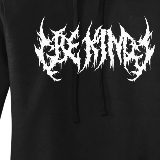 Be Kind. Death Metal Extreme Black Metal Band. Funny Ironic Women's Pullover Hoodie