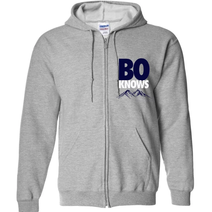 Bo Knows Denver Bo Knows Merch Full Zip Hoodie