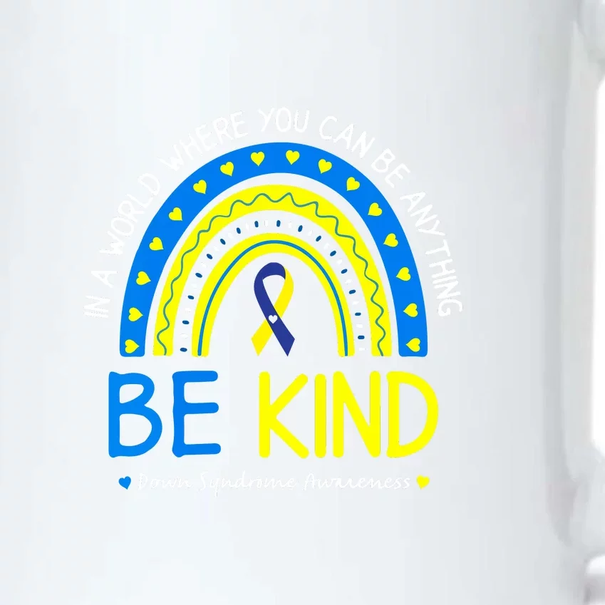 Be Kind Down Syndrome Awareness October Teacher Women Gift Black Color Changing Mug