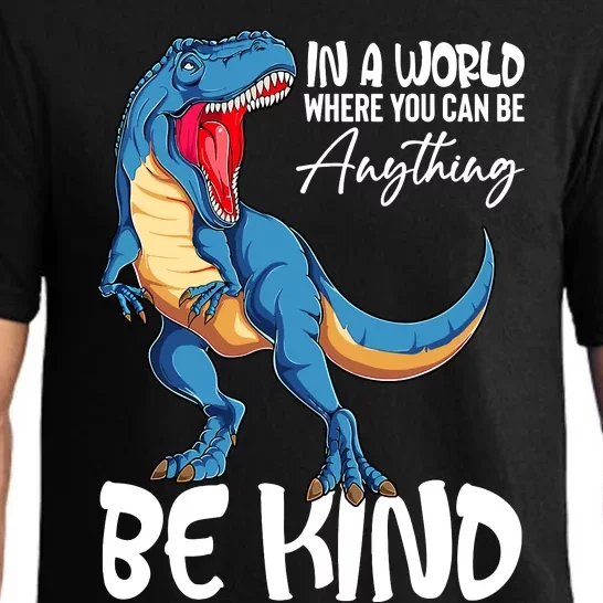 Be Kind Dinosaur T Rex Stop Bullying Unity Day Wear Orange Pajama Set