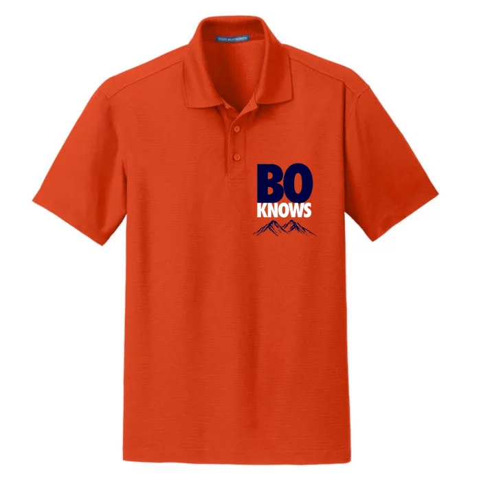 Bo Knows Denver Bo Knows Merch Dry Zone Grid Performance Polo