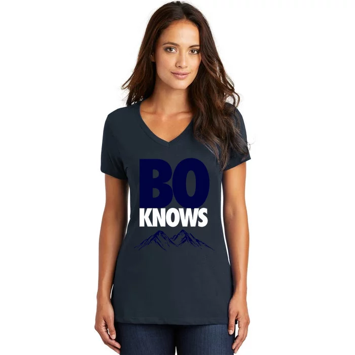 Bo Knows Denver Bo Knows Merch Women's V-Neck T-Shirt