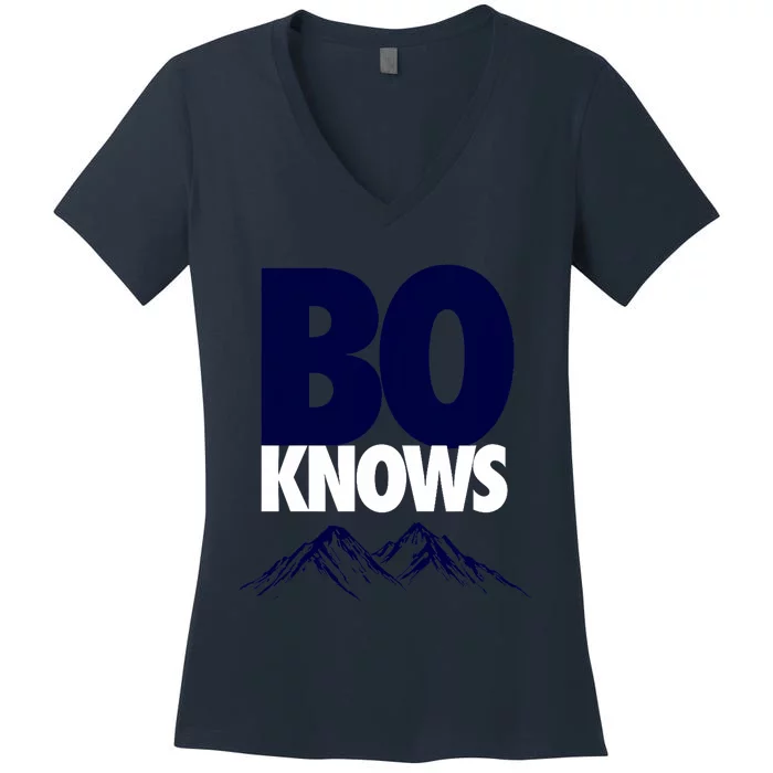 Bo Knows Denver Bo Knows Merch Women's V-Neck T-Shirt