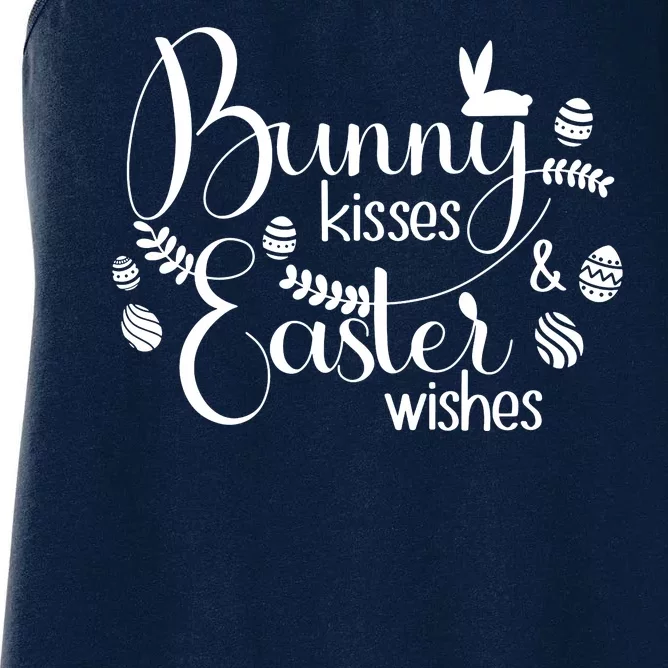 Bunny Kisses Easter Wishes Women's Racerback Tank