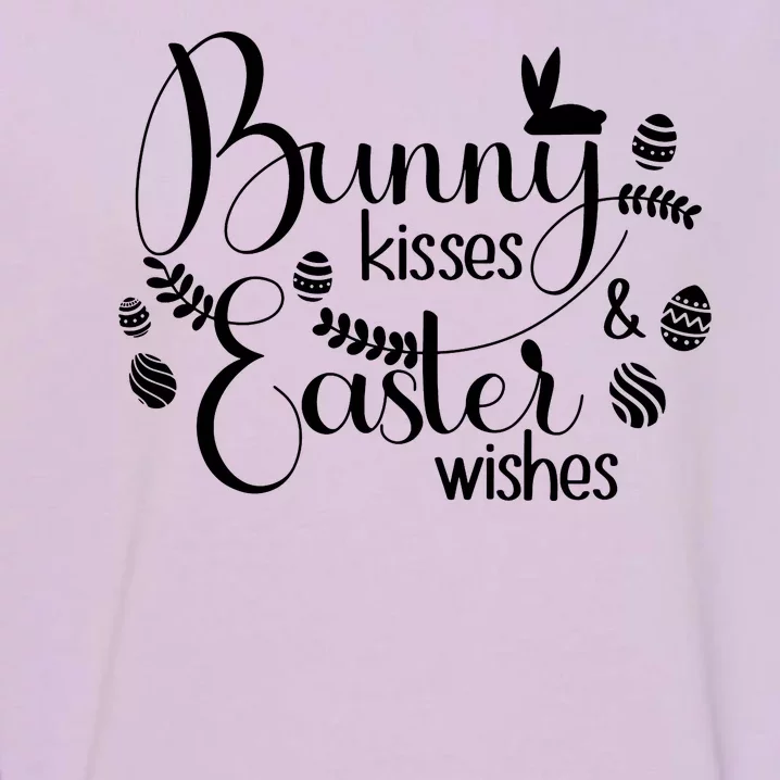 Bunny Kisses Easter Wishes Garment-Dyed Sweatshirt