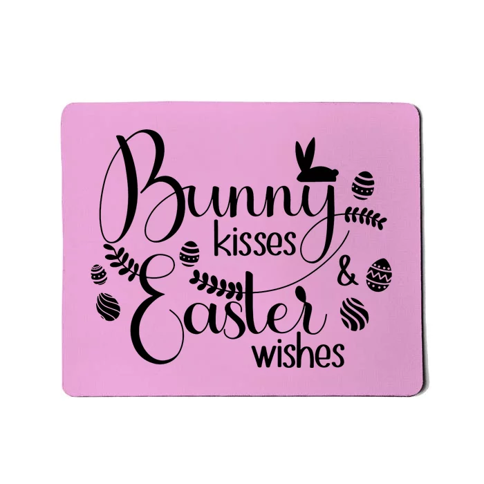 Bunny Kisses Easter Wishes Mousepad