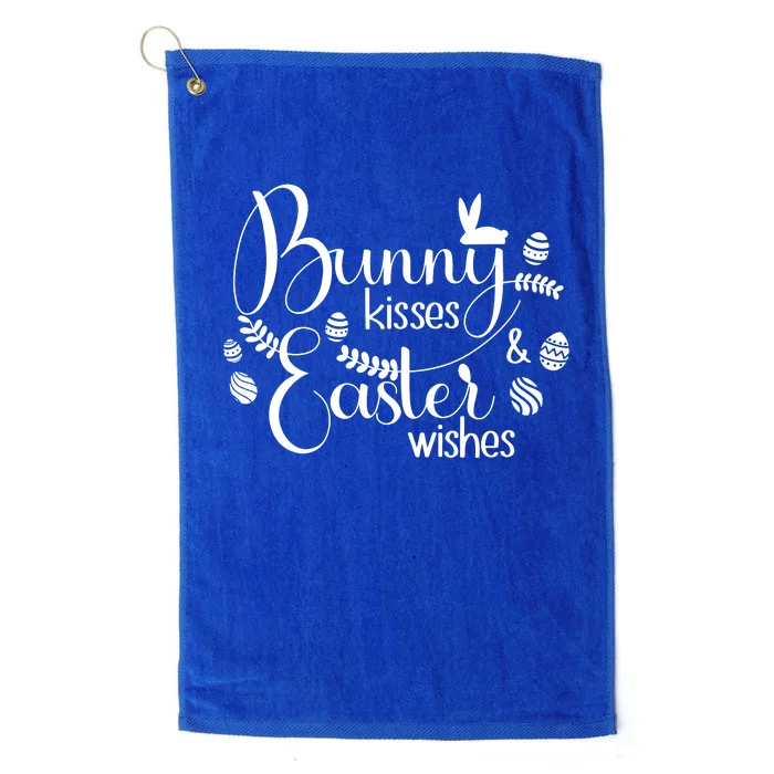 Bunny Kisses Easter Wishes Platinum Collection Golf Towel