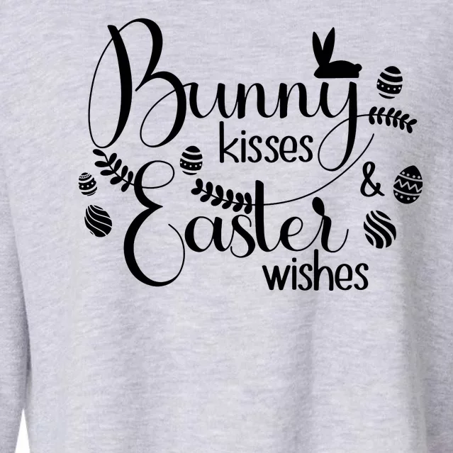 Bunny Kisses Easter Wishes Cropped Pullover Crew