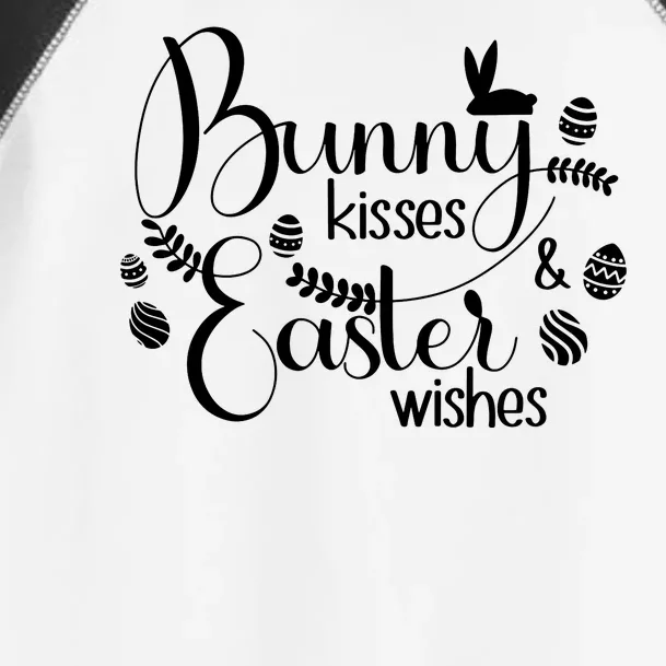 Bunny Kisses Easter Wishes Toddler Fine Jersey T-Shirt