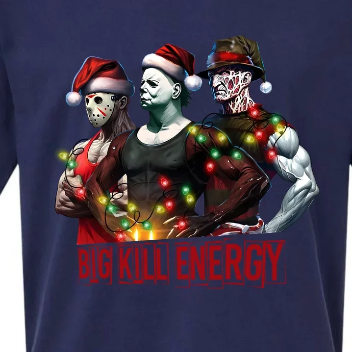 Big Kill Energy Merry Creepmas Slasher Christmas Myers Voorhees Krueger Sueded Cloud Jersey T-Shirt