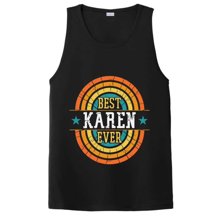 Best Karen Ever Funny Karen Name Performance Tank