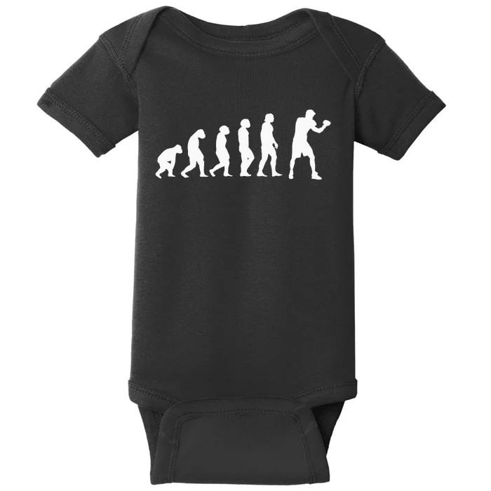 Boxing Kickboxing Evolution Boxing Fight Boxer Baby Bodysuit