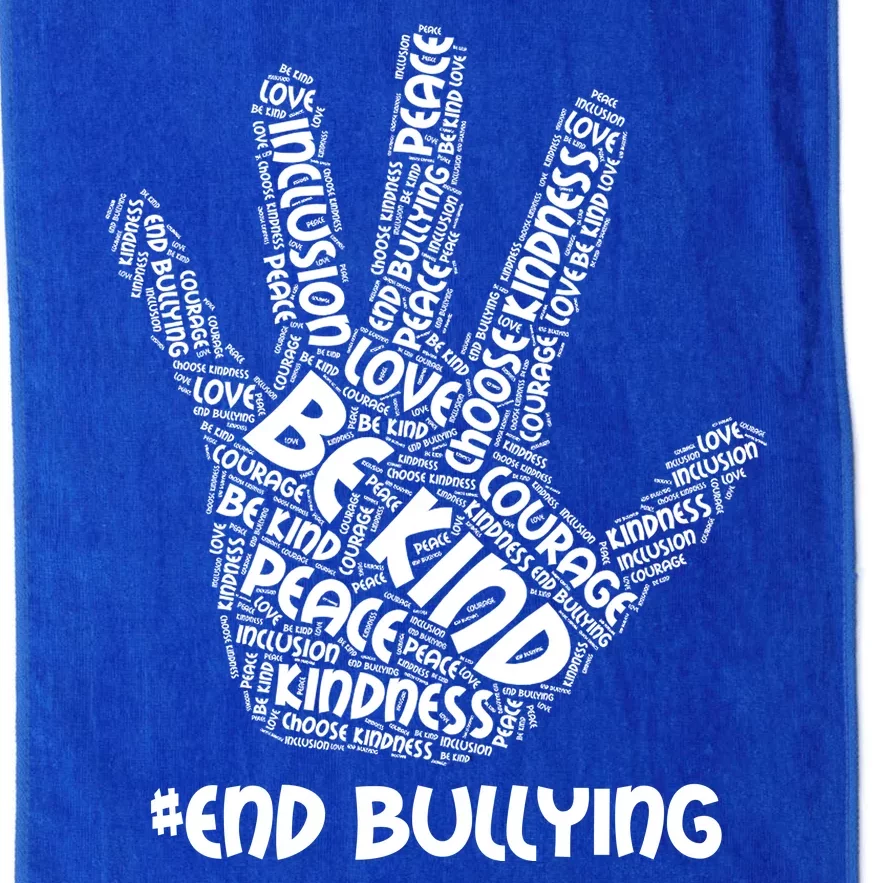 Be Kind #End Bullying Word Art Hand Platinum Collection Golf Towel