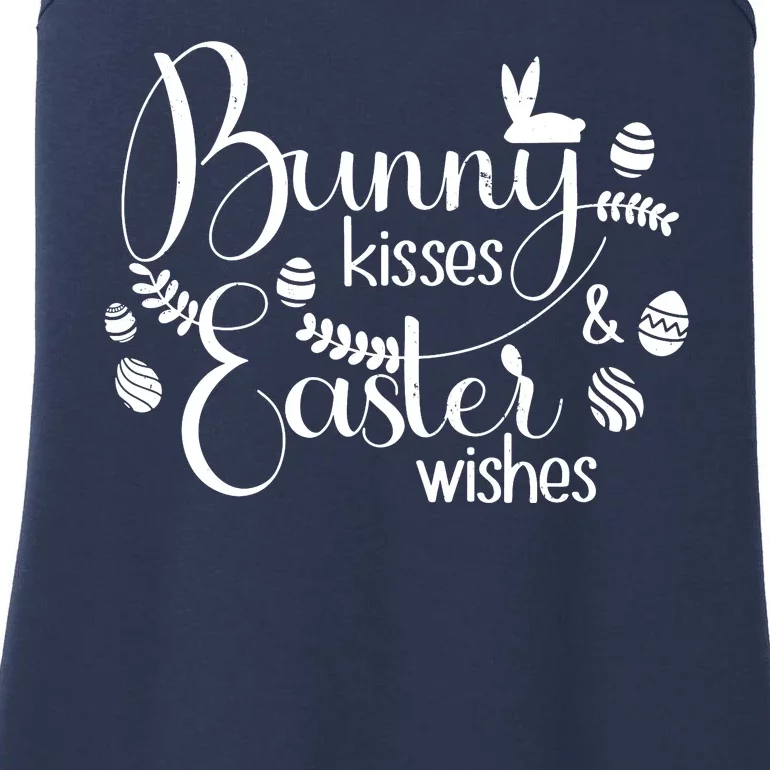 Bunny Kisses Easter Wishes Ladies Essential Tank