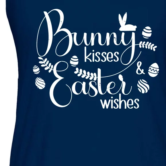 Bunny Kisses Easter Wishes Ladies Essential Flowy Tank