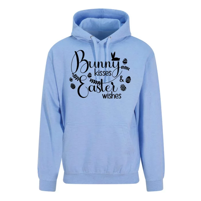 Bunny Kisses Easter Wishes Unisex Surf Hoodie