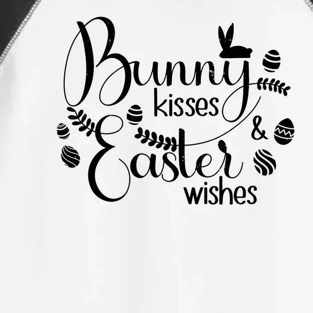 Bunny Kisses Easter Wishes Toddler Fine Jersey T-Shirt