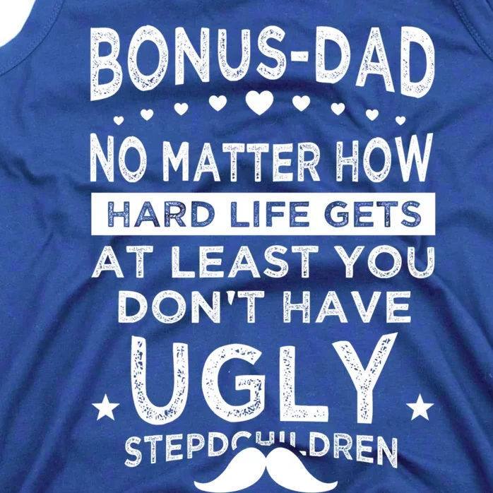 Bonusdad Knows Everything And If He Bonus Father Stepdad Funny Gift Tank Top