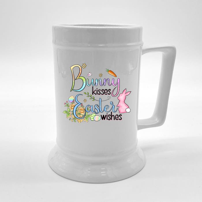 Bunny Kisses Easter Wishes Happy Easter Day Front & Back Beer Stein