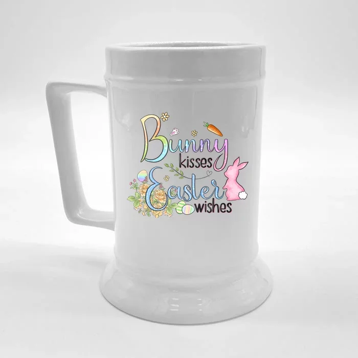 Bunny Kisses Easter Wishes Happy Easter Day Front & Back Beer Stein