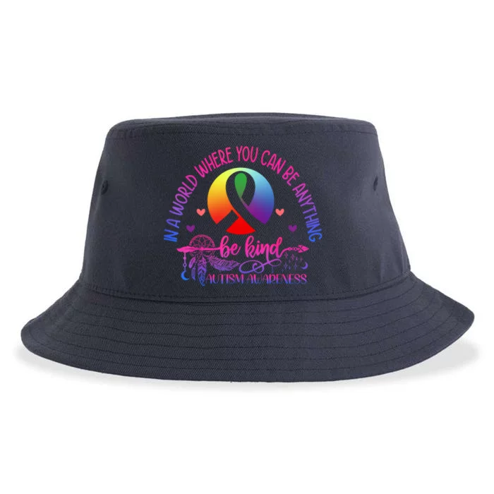 Be Kind For Autism Awareness Sustainable Bucket Hat