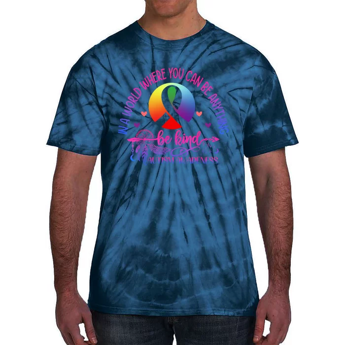 Be Kind For Autism Awareness Tie-Dye T-Shirt