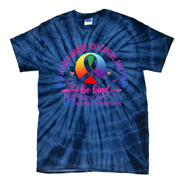 Be Kind For Autism Awareness Tie-Dye T-Shirt