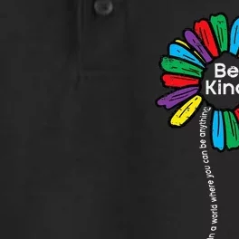 Be Kind Flower Puzzle ASD Autism Awareness Dry Zone Grid Performance Polo