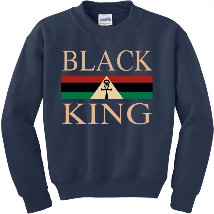 BLACK KING FOR AFRICAN AMERICAN Kids Sweatshirt