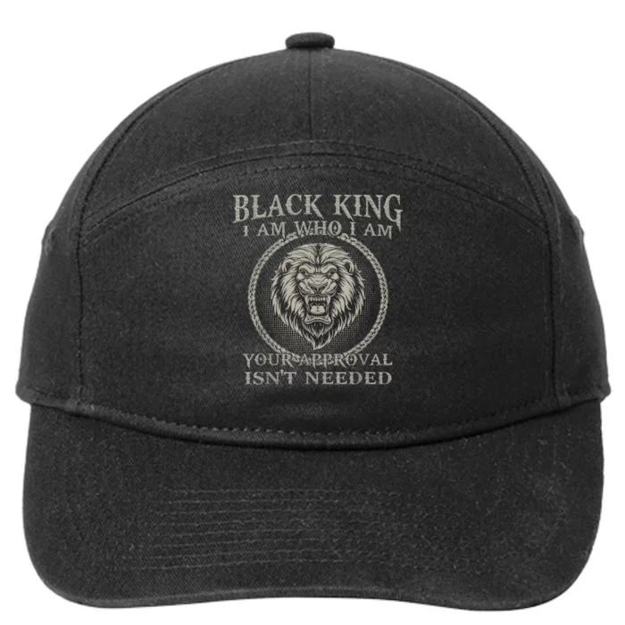 BLACK KING FOR AFRICAN AMERICAN 7-Panel Snapback Hat