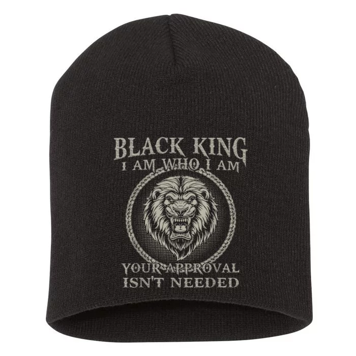 BLACK KING FOR AFRICAN AMERICAN Short Acrylic Beanie