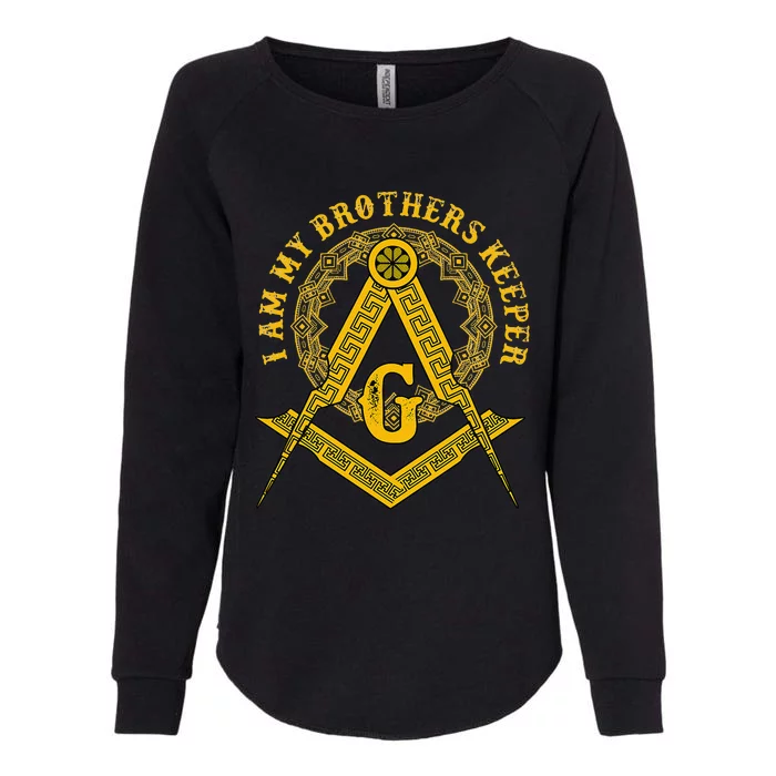 Brother Keeper Family Mason Illuminati Sign Occult Gift Womens California Wash Sweatshirt