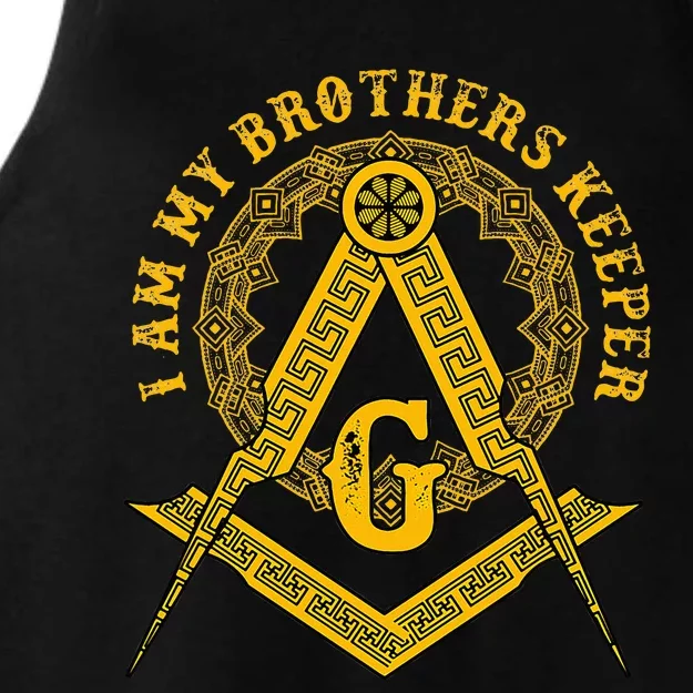 Brother Keeper Family Mason Illuminati Sign Occult Ladies Tri-Blend Wicking Tank