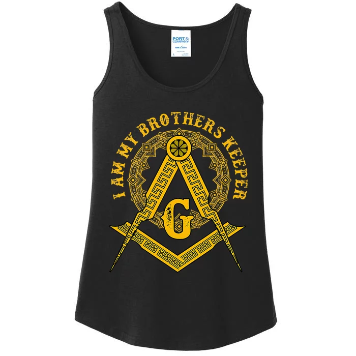 Brother Keeper Family Mason Illuminati Sign Occult Ladies Essential Tank