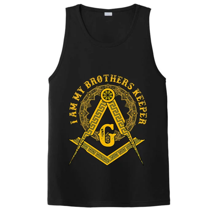 Brother Keeper Family Mason Illuminati Sign Occult Performance Tank