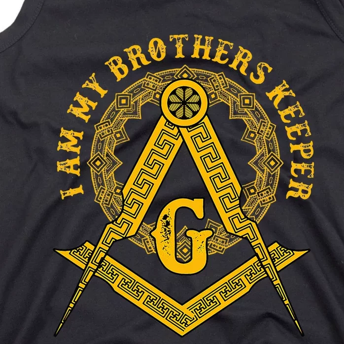 Brother Keeper Family Mason Illuminati Sign Occult Tank Top