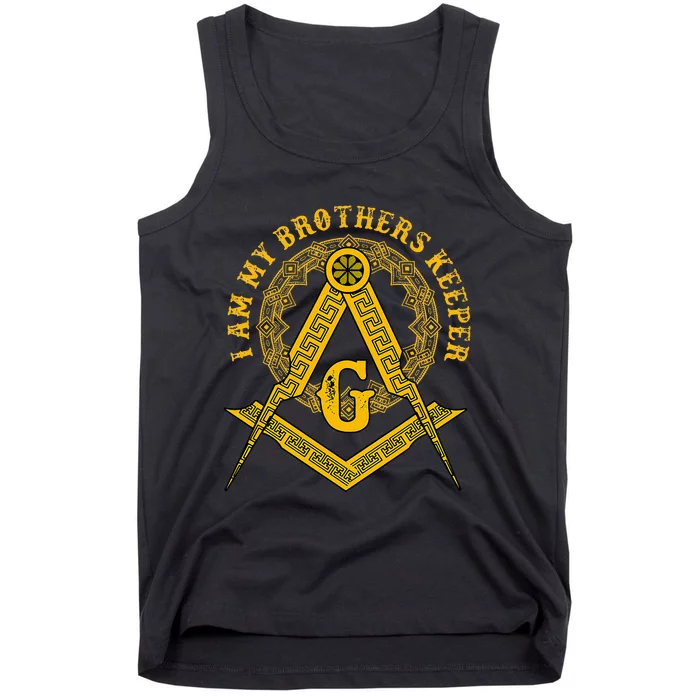 Brother Keeper Family Mason Illuminati Sign Occult Tank Top