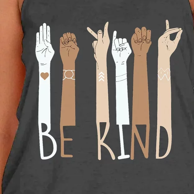 Be kind for Unity day Women's Knotted Racerback Tank