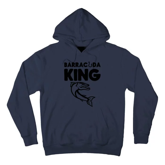 Barracuda King Funny Deep Sea Fishing Tall Hoodie