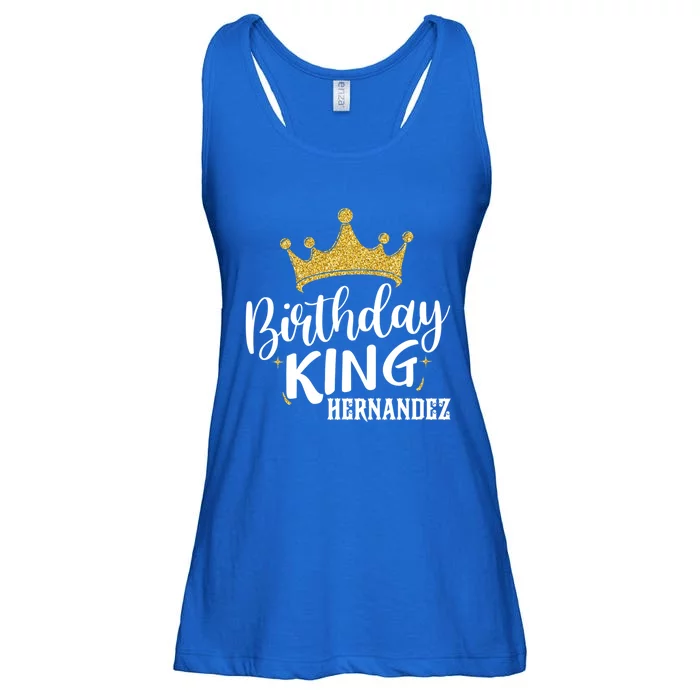 Birthday King Gold Crown Gift Hernandez Last Name Cute Gift Ladies Essential Flowy Tank