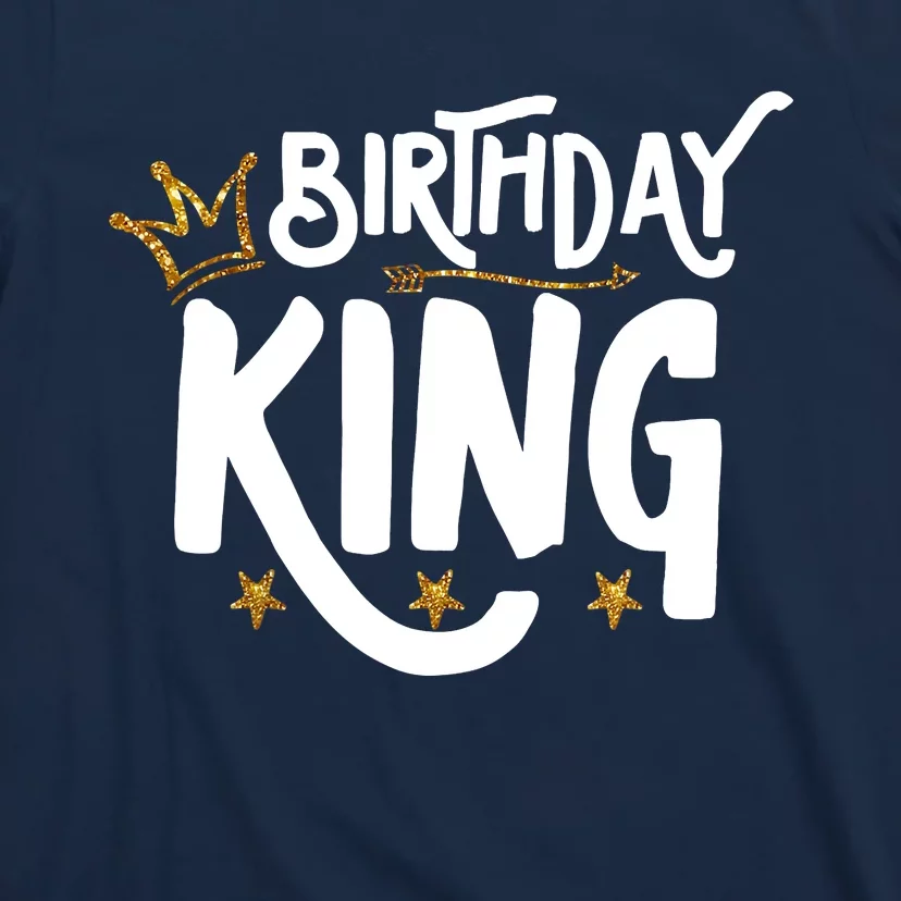 Birthday King Gold Crown Birthday Boy Funny T-Shirt