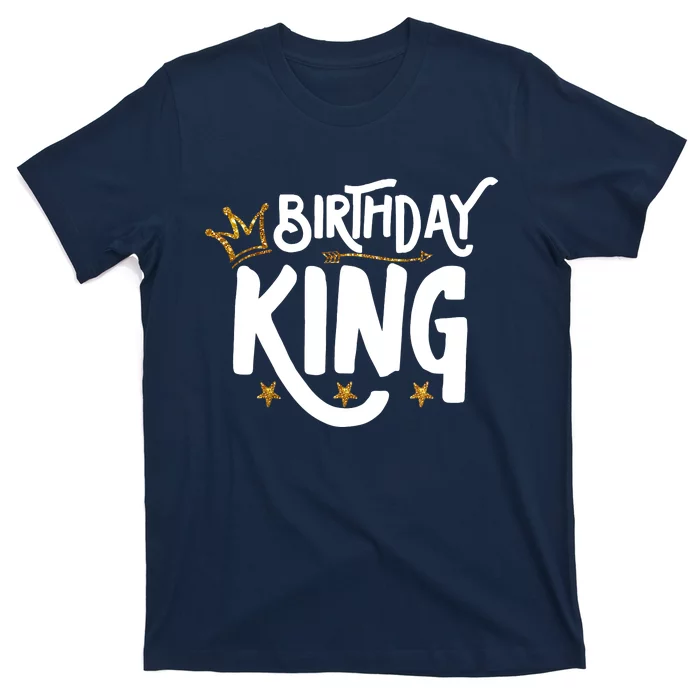 Birthday King Gold Crown Birthday Boy Funny T-Shirt