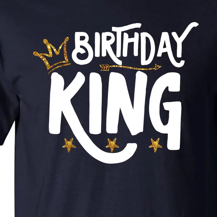 Birthday King Gold Crown Birthday Boy Funny Tall T-Shirt