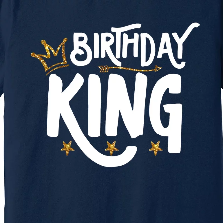 Birthday King Gold Crown Birthday Boy Funny Premium T-Shirt