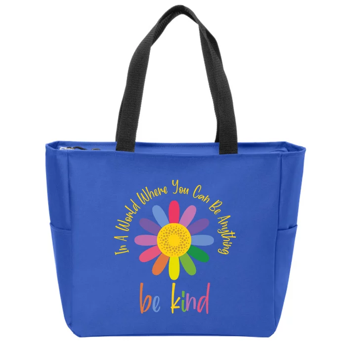 Be Kind Gift Idea Love Your Neighbor World Kindness Day Gift Zip Tote Bag