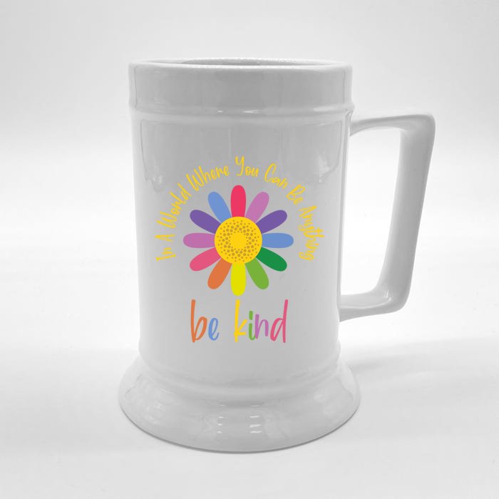 Be Kind Gift Idea Love Your Neighbor World Kindness Day Gift Front & Back Beer Stein