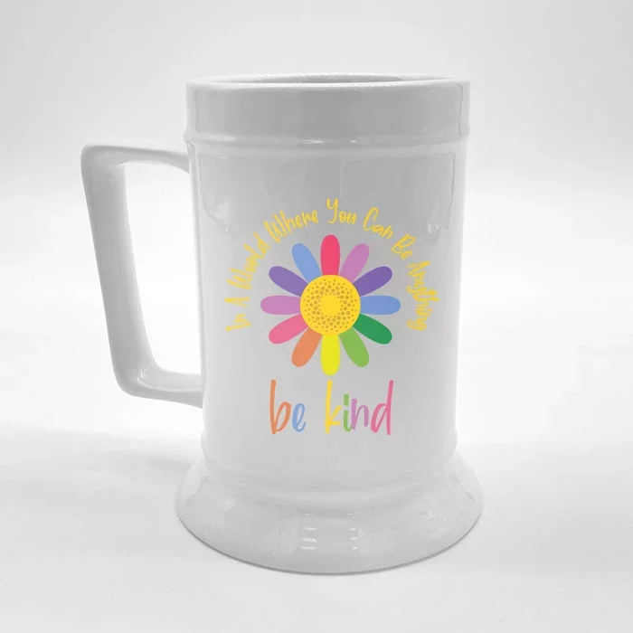 Be Kind Gift Idea Love Your Neighbor World Kindness Day Gift Front & Back Beer Stein