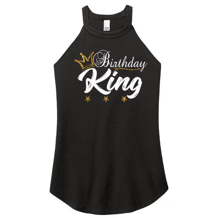 Birthday King Gold Crown For Boy And Women’s Perfect Tri Rocker Tank