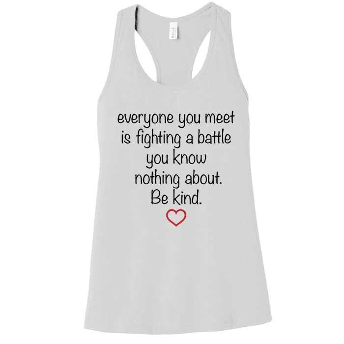 Be Kind Gift Women's Racerback Tank